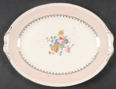 Marilyn Pink (G3418) 11" Oval Serving Platter