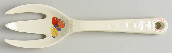 Mexicana (Century, Red Band) Salad Serving Fork, Solid Piece