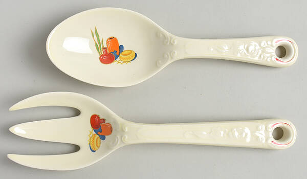 Mexicana (Century, Red Band) 2 Piece Salad Set, Solid Piece