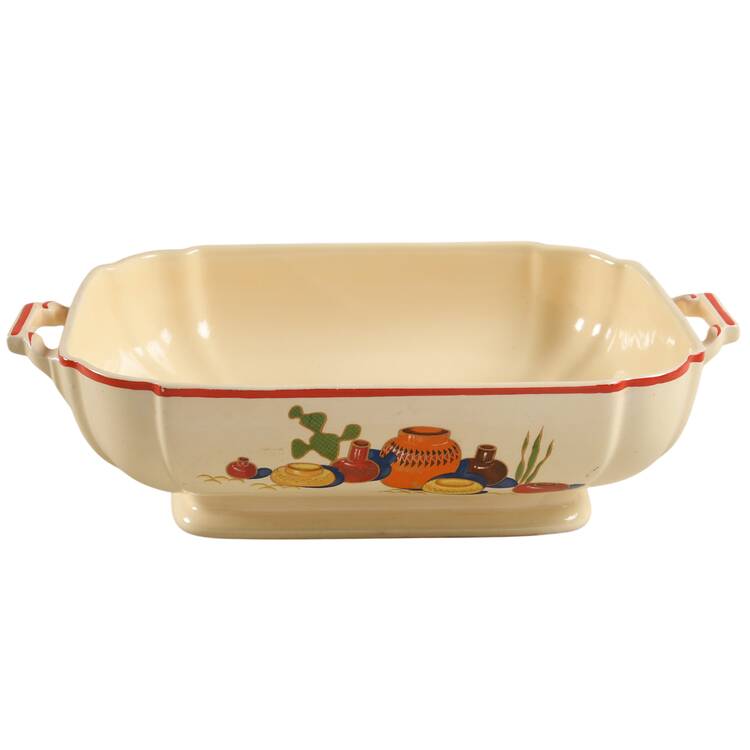 Mexicana (Century, Red Band) Rectangular Vegetable Bowl No Lid