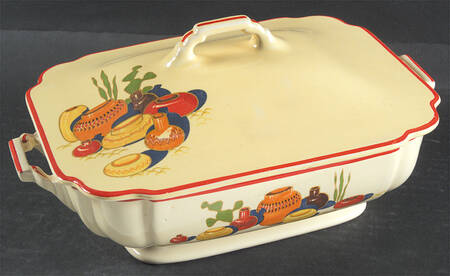 Mexicana (Century, Red Band) Rectangular Covered Vegetable