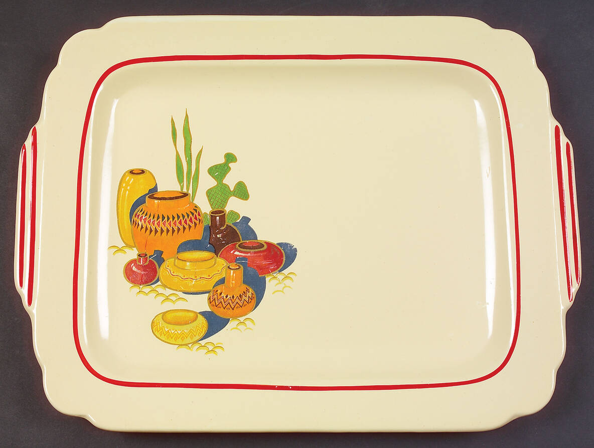 Mexicana (Century, Red Band) 11" Oval Serving Platter