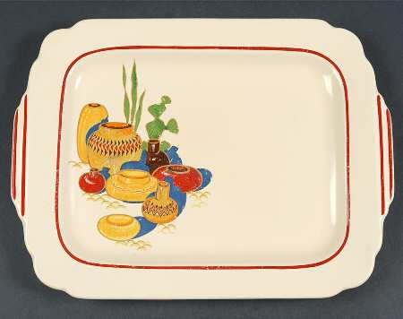 Mexicana (Century, Red Band) 11" Oval Serving Platter