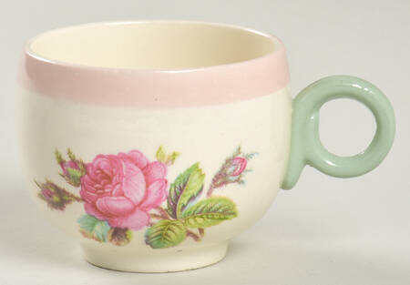 Moss Rose Flat Demitasse Cup