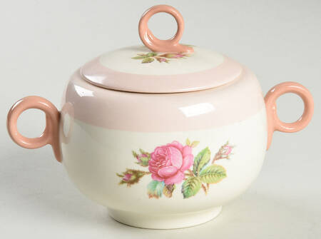 Moss Rose Sugar Bowl & Lid