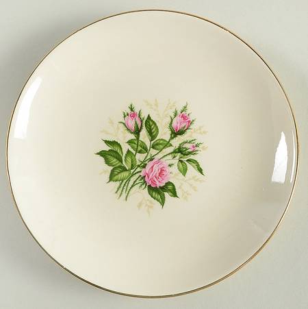 Moss Rose (No Pink Rim) Bread & Butter Plate