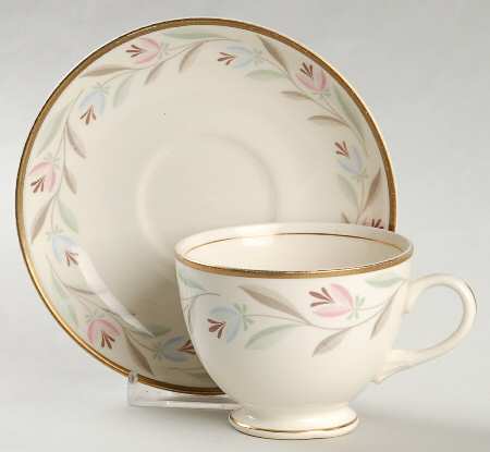 Nantucket Footed Cup & Saucer Set