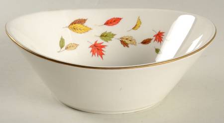 October Leaves 7" Round Vegetable Bowl
