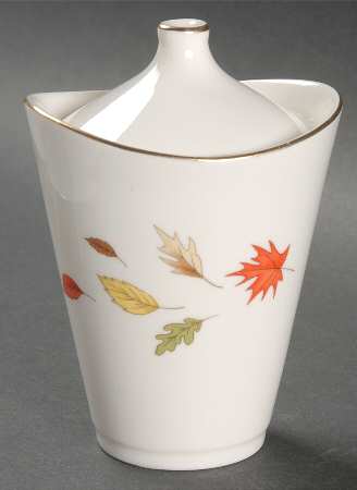 October Leaves Sugar Bowl & Lid