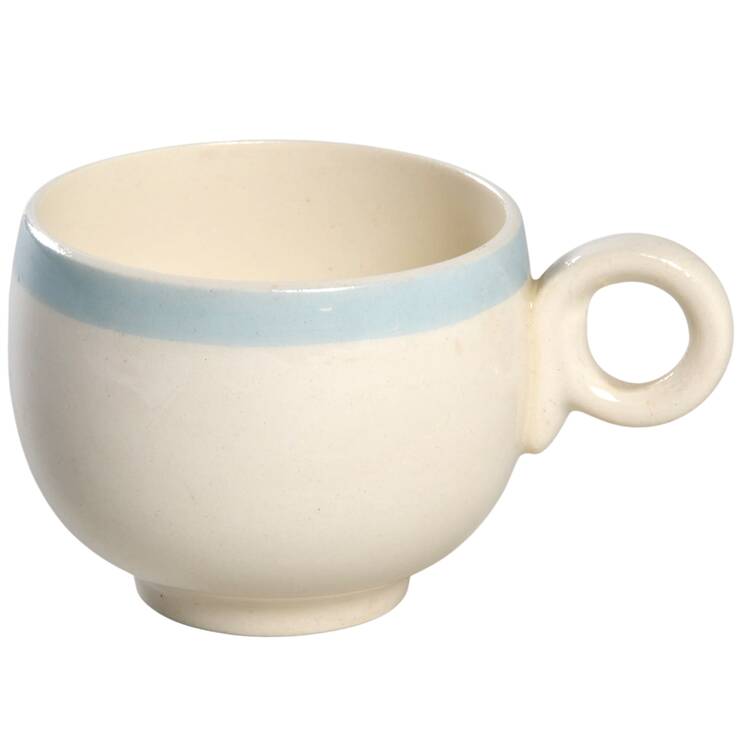 Organdy Blue Flat Demitasse Cup