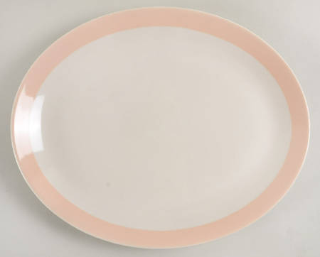Organdy Pink 13" Oval Serving Platter