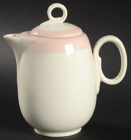 Organdy Pink Individual Coffee Pot & Lid