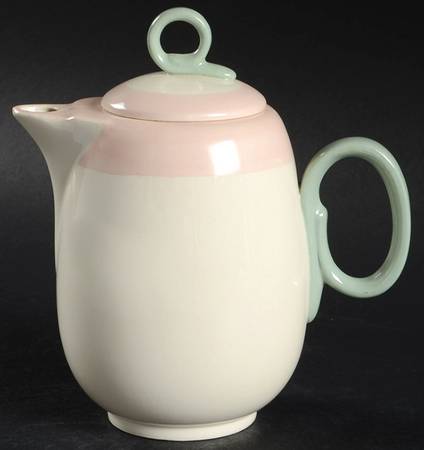 Organdy Pink Individual Coffee Pot & Lid