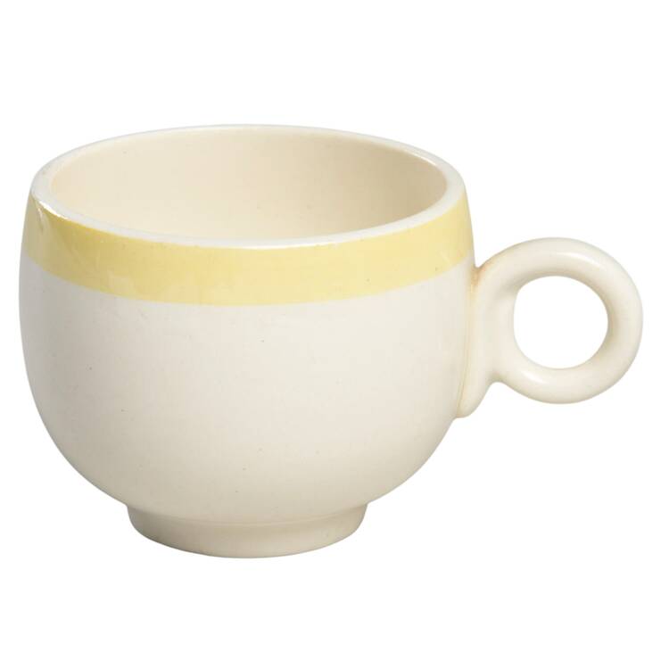 Organdy Yellow Flat Demitasse Cup