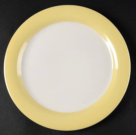 Organdy Yellow Luncheon Plate