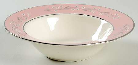 Pink Melody Rim Fruit/Dessert (Sauce) Bowl