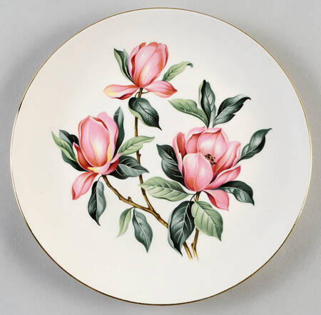 Pink Magnolia Luncheon Plate