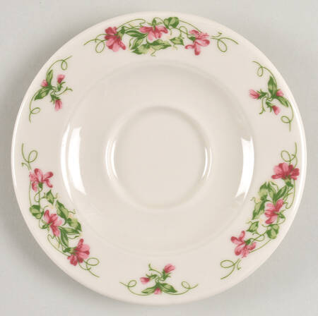 Pink Violets Saucer for Flat Cup