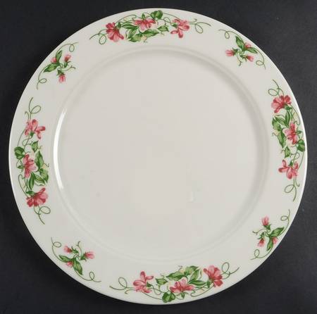 Pink Violets Large Dinner Plate