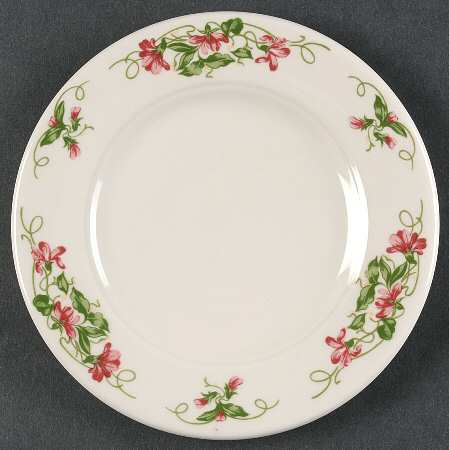 Pink Violets Bread & Butter Plate