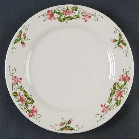 Pink Violets Salad Plate