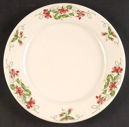 Pink Violets Luncheon Plate