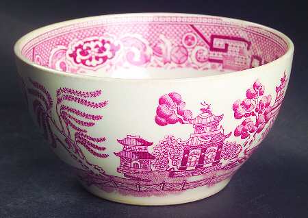 Pink Willow Cranberry Bowl