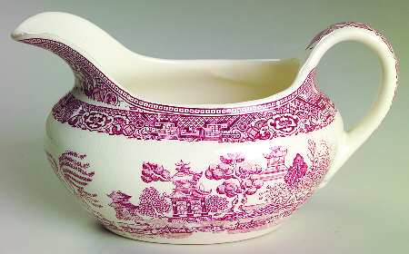 Pink Willow Gravy Boat