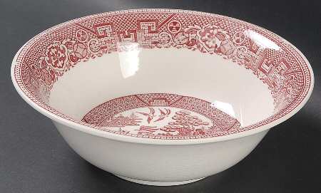 Pink Willow 7" Round Vegetable Bowl