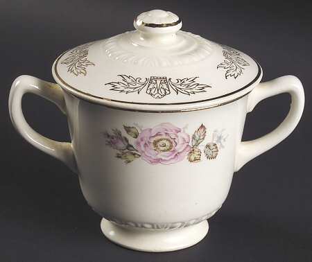 Queen Esther Sugar Bowl & Lid by Homer Laughlin 