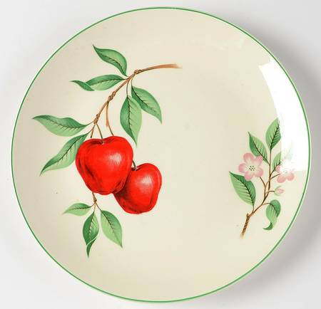 Red Apple Luncheon Plate