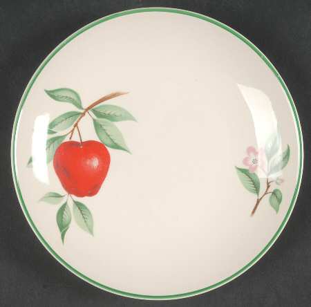 Red Apple Bread & Butter Plate