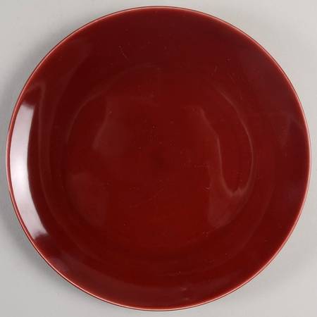 Rhythm Burgundy Luncheon Plate