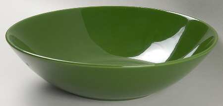 Rhythm Forest Green 8" Round Vegetable Bowl
