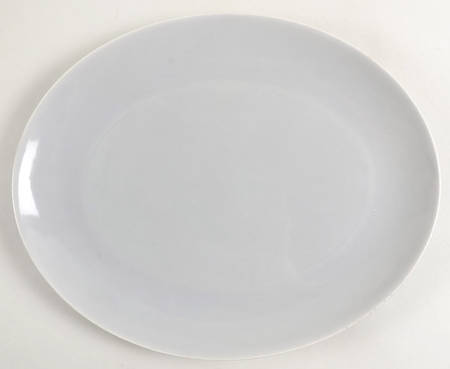 Rhythm Gray 13" Oval Serving Platter