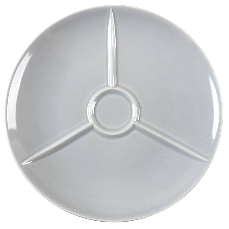 Rhythm Gray Snack Plate