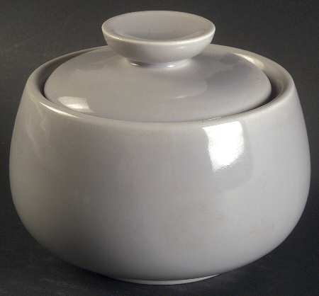 Rhythm Gray Sugar Bowl & Lid