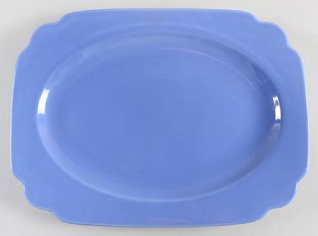 Riviera Mauve Blue 11" Oval Serving Platter