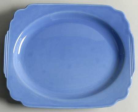 Riviera Mauve Blue 11" Oval Serving Platter