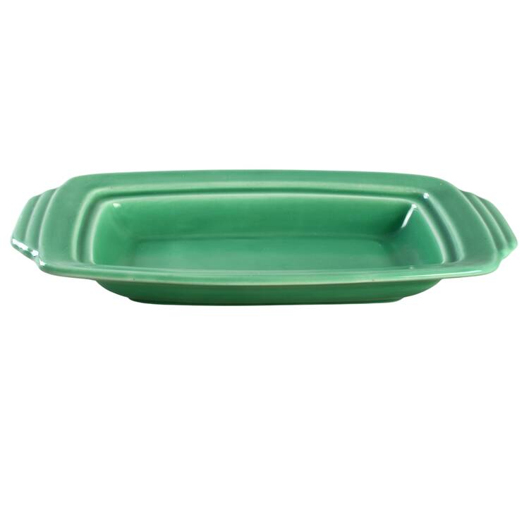 Riviera Green 1/2 Pound Butter Dish No Lid