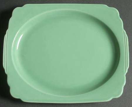 Riviera Green 11" Oval Serving Platter