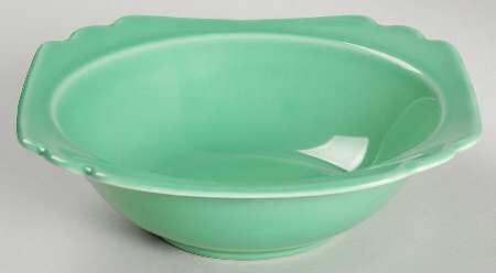 Riviera Green Rim Cereal Bowl