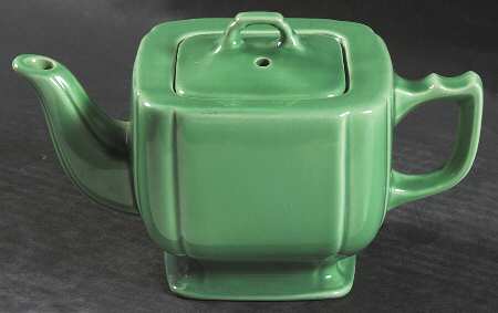Riviera Green Teapot & Lid