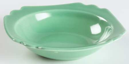 Riviera Green Rim Fruit/Dessert (Sauce) Bowl