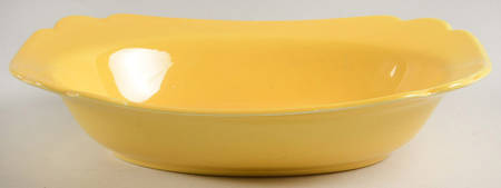 Riviera Yellow 9" Round Vegetable Bowl