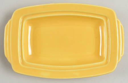 Riviera Yellow 1/2 Pound Butter Dish No Lid
