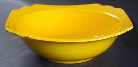 Riviera Yellow Rim Cereal Bowl