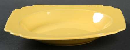 Riviera Yellow Rim Soup Bowl