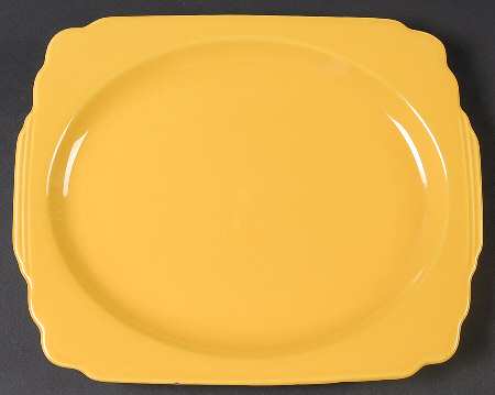 Riviera Yellow 11" Oval Serving Platter