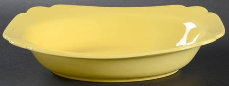 Riviera Yellow 9" Oval Vegetable Bowl